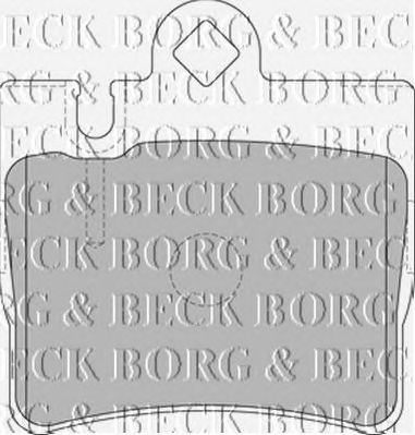 BORG & BECK bbp1797 -  Комплект тормозных колодок, дисковый тормоз